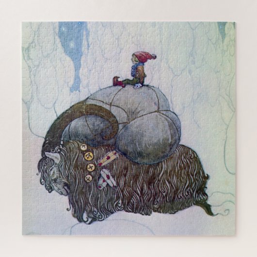 Puzzle « Le Julbock » Chèvre de Noël par John Bauer (Vertical)