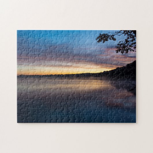 Puzzle Le lac Springfield Sunrise d'automne (Horizontal)
