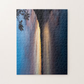 Puzzle Le lac Springfield Sunrise d'automne (Vertical)