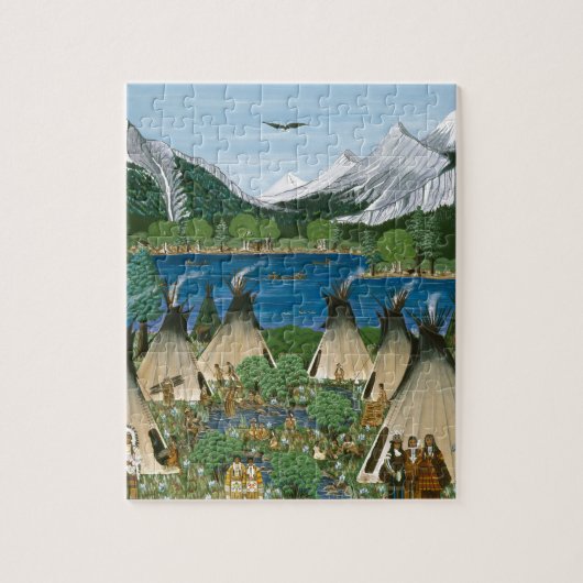 Puzzle Le lac Wallowa de ~ de Nez Perce (Vertical)