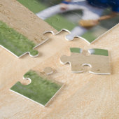 Puzzle Le lanceur de baseball se prépare à lancer le ball (Côté)