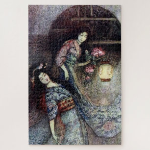 Puzzle « Le Lanterne de pivoine » par Warwick Goble