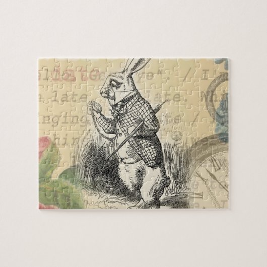 Puzzle Le lapin blanc Alice au pays des merveilles (Horizontal)