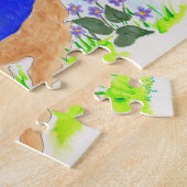 Puzzle Le lapin de Pâques et le hérisson de Heddy (Côté)