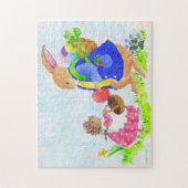 Puzzle Le lapin de Pâques et le hérisson de Heddy (Vertical)