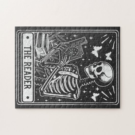 Puzzle Le lecteur Skeleton Lecture Bolover Halloween (Horizontal)