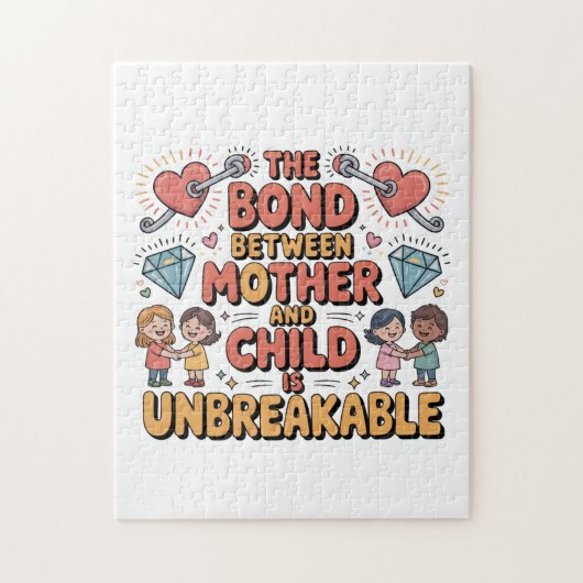 Puzzle Le lien entre la mère et l'enfant est indestructib (Vertical)