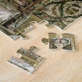 Puzzle Le lit royal, probablement du 18ème siècle (photo) (Côté)