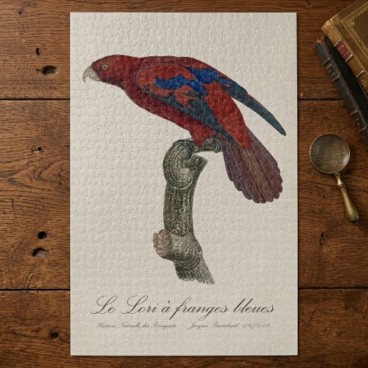 Puzzle Le Lori a franges bleues