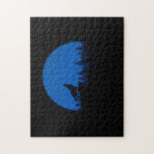 Puzzle Le loup hurle à la lune (Vertical)