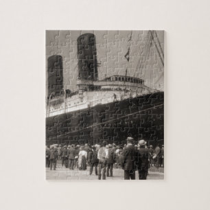 Puzzle Le Lusitania arrive New York City 1907