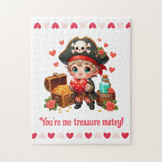 Puzzle Le magnifique pirate de la Saint Valentin (Vertical)