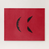 Puzzle Le Mal face à la difficulté difficile du Noir roug (Horizontal)