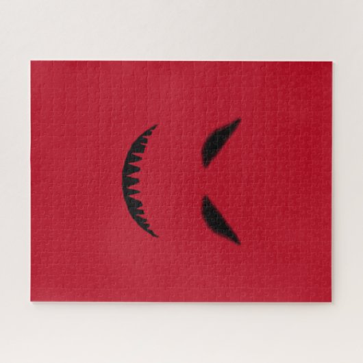 Puzzle Le Mal face à la difficulté difficile du Noir roug (Horizontal)