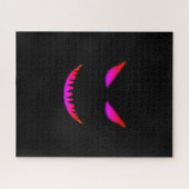 Puzzle Le Mal Face Difficile Difficulté Rose Noir (Horizontal)