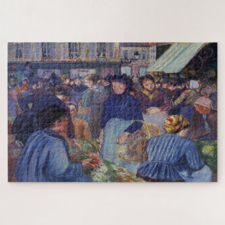 Puzzle Le Marché à Gisors (1899) de Camille Pissarro