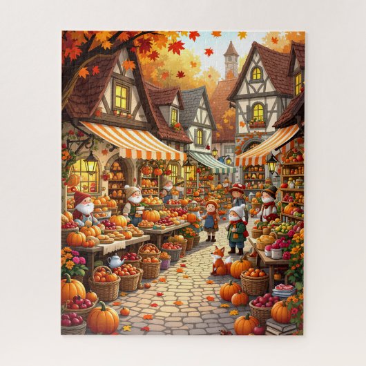 Puzzle Le marché de la récolte d'automne (Vertical)