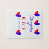 Puzzle Le mariage d'ajouter le nom du couple date de la l (Horizontal)