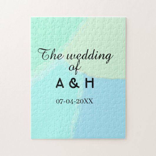 Puzzle Le mariage de la lettre initiale du nom du couple (Vertical)