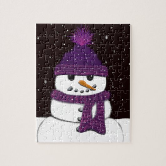 Puzzle Le mignon bonhomme de neige sans arme (Vertical)