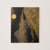 Puzzle Le Mont Fuji au clair de lune - Golden (Vertical)