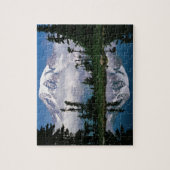 Puzzle Le mont Rainier dans une montagne (Vertical)