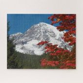 Puzzle Le Mont Rainier et les feuilles d'automne (Horizontal)