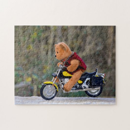 Puzzle Le motard - Teddy - (Horizontal)