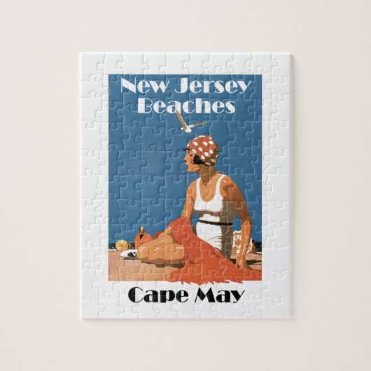 Puzzle Le New Jersey échoue le ~ Cape May (Vertical)