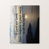 Puzzle Le nom de Dieu est Majestic Psaume 8 Bible Verse (Vertical)