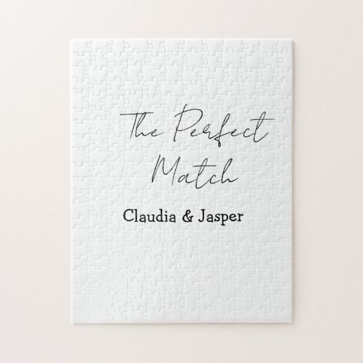 Puzzle Le nom parfait pour un couple simple de mariage (Vertical)