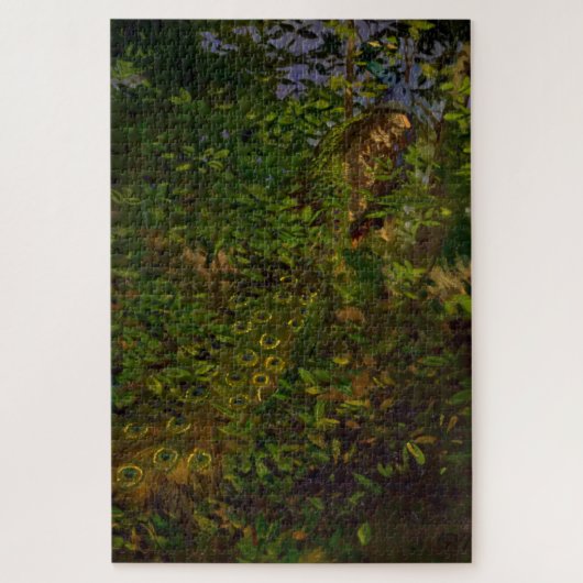 Puzzle Le paon dans les bois (par Abbott Henderson Thayer (Vertical)