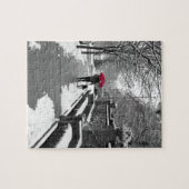 Puzzle Le parapluie rouge (Horizontal)