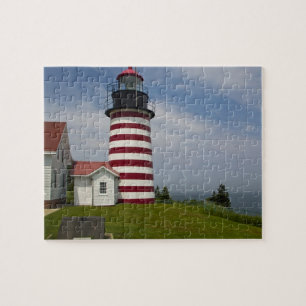 Puzzle Le parc d'État du phare de West Quoddy Head est le