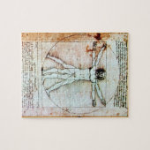 Puzzle Le parchemin d'antiquité d'HOMME de VITRUVIAN (Horizontal)