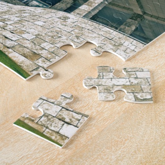 Puzzle Le pavillon central d'expositions de Getty (Côté)