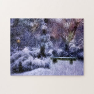 Puzzle Le pays des merveilles d'hiver de forêt de Milou