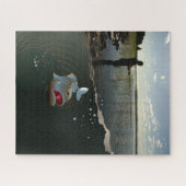 Puzzle Le pêcheur. Bonne pêche (Horizontal)