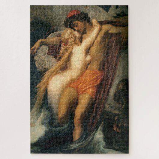 Puzzle Le pêcheur et le serpent (par Frederic Leighton) (Vertical)