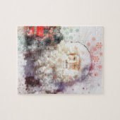 Puzzle Le père noël abstrait artistique (Horizontal)