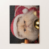 Puzzle Le Père Noël Grumpy Cat (Vertical)