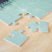 Puzzle Le Père Noël vole avec un renne (Côté)