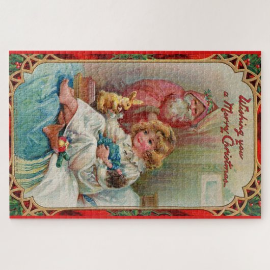 Puzzle Le Père Noël vous souhaite un joyeux Noël (Horizontal)