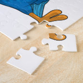 Puzzle Le perroquet au coucher avec casquette (Côté)