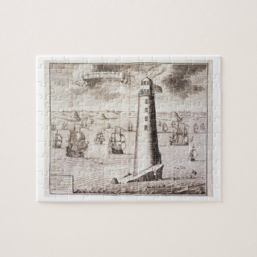 Puzzle Le phare d'Eddystone, gravé par Hendrick Hul (Horizontal)