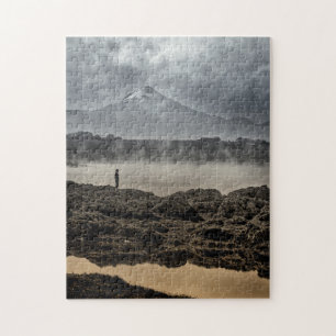 Puzzle Le pic d'Orizaba du lac Achichic à Puebla