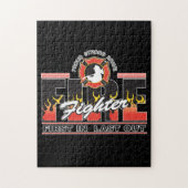 Puzzle Le pompier d'abord dedans, durent (Vertical)