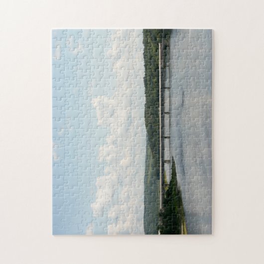 Puzzle Le pont couvert le plus long du monde de Hartland (Vertical)