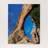 Puzzle Le pont de Sipapu dans l'Utah. voeux de Noël (Vertical)