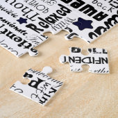 Puzzle Le positif exprime la typographie (Côté)